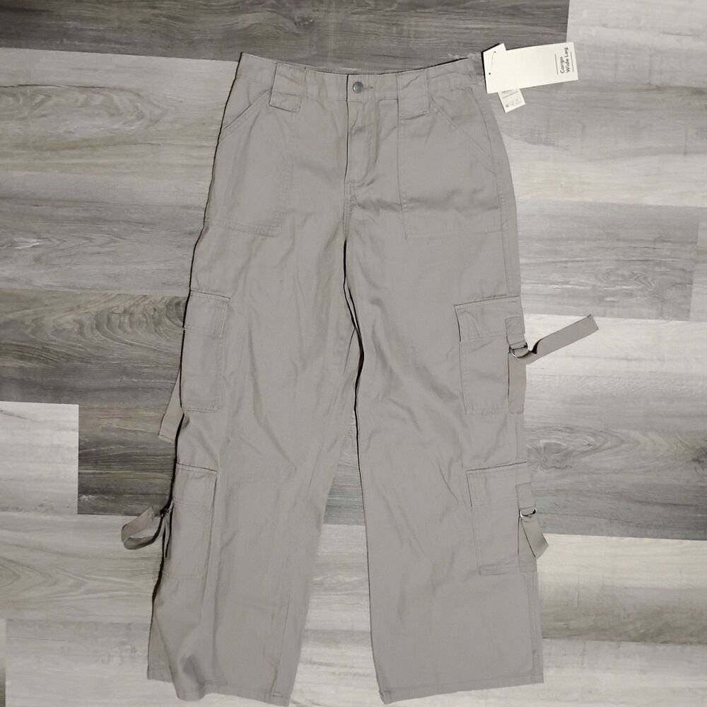 New No Boundaries Twill Cargo Pant Dark Khaki Women's Size S 4-6